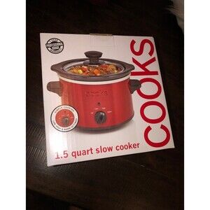 Cooks 1.5 quart red Slow Cooker